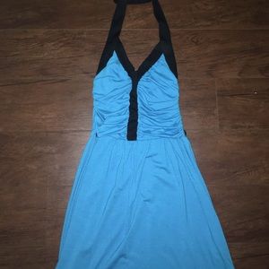 Blue Halter Dress